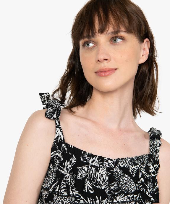 Robe femme courte à bretelles vue2 - GEMO(FEMME PAP) - GEMO