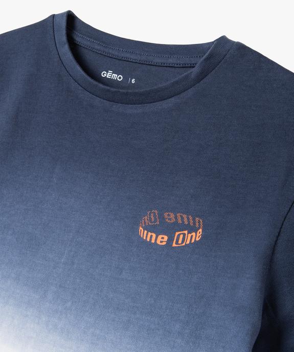 Tee-shirt à effet dégradé garçon vue2 - GEMO (ENFANT) - GEMO