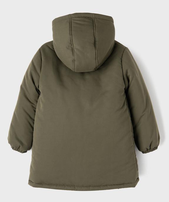 Parka à capuche déperlante et fourrée fille vue5 - GEMO (ENFANT) - GEMO