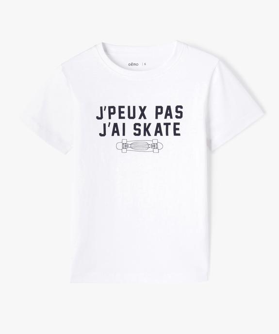 Tee-shirt à manches courtes garçon avec motif vue1 - GEMO (ENFANT) - GEMO
