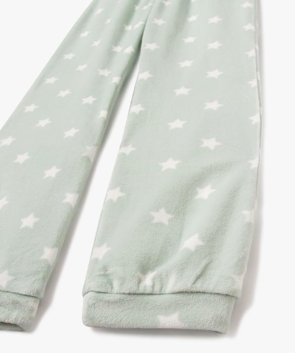 Pyjama en velours à motifs papillons et étoiles fille vue3 - GEMO (ENFANT) - GEMO