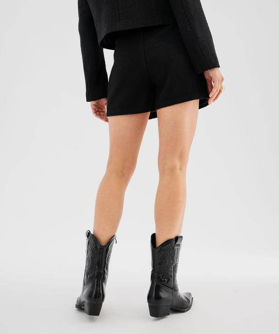 Jupe short aspect tweed femme vue1 - GEMO(FEMME PAP) - GEMO