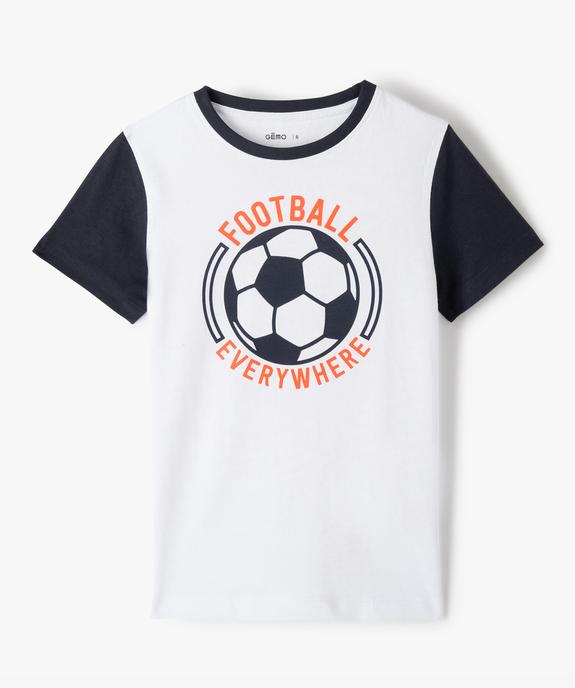 Tee-shirt football à manches courtes garçon vue2 - GEMO (ENFANT) - GEMO