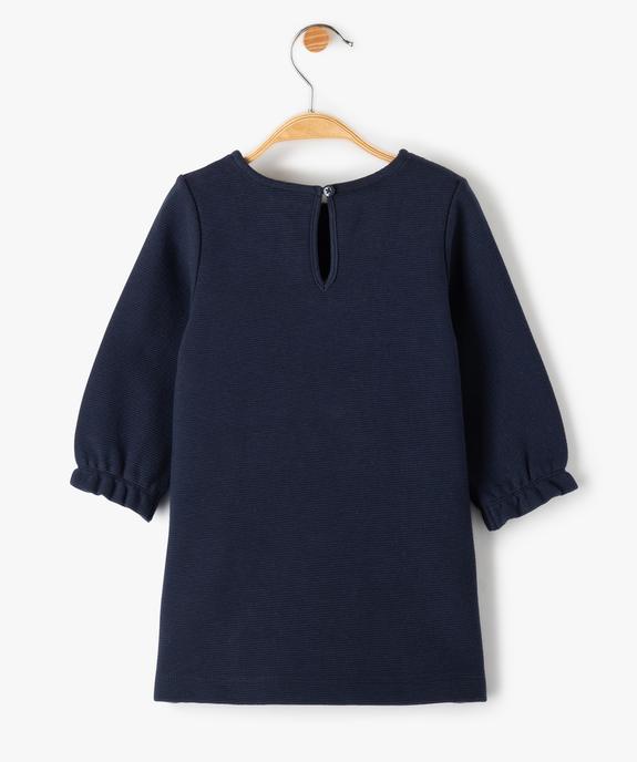 Robe bébé fille en maille avec col dentelle - LuluCastagnette vue5 - LULUCASTAGNETTE - GEMO