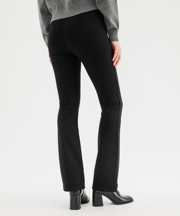 Pantalon bootcut en maille milano à taille élastiquée et à plis femme vue3 - GEMO(FEMME PAP) - GEMO