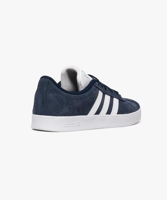 Tennis garçon lacée dessus cuir suédé - Adidas VL Court  vue4 - ADIDAS - GEMO