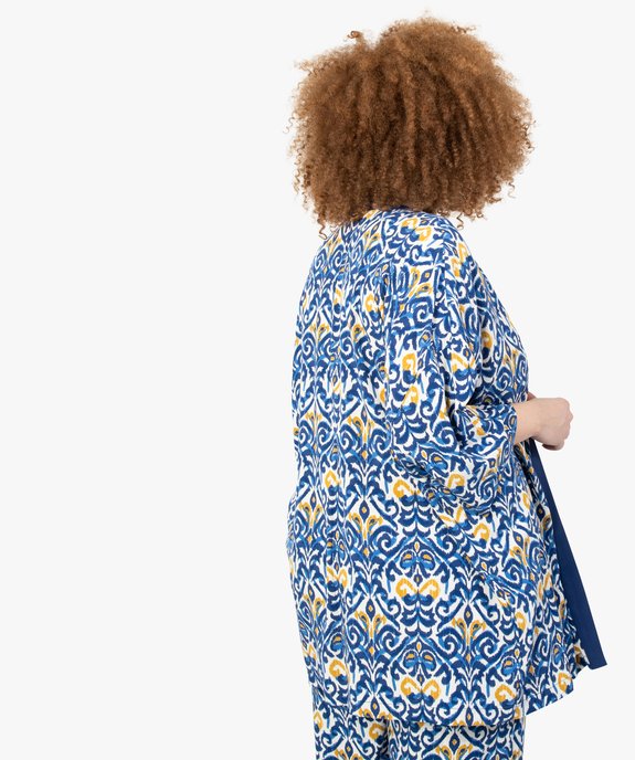 Veste femme grande taille imprimée à manches courtes vue3 - GEMO (G TAILLE) - GEMO