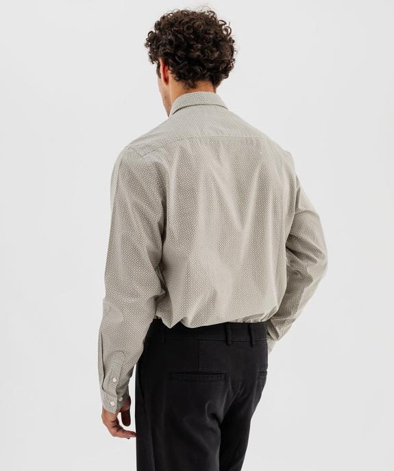 Chemise à micro-motifs homme  vue4 - GEMO 4G HOMME - GEMO