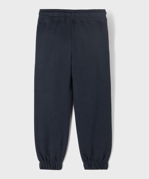 Pantalon de jogging avec taille ajustable fille vue3 - GEMO 4G FILLE - GEMO