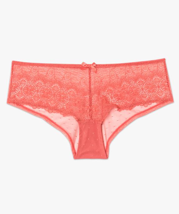 Shorty femme en dentelle et tulle (lot de 2) vue4 - GEMO(HOMWR FEM) - GEMO