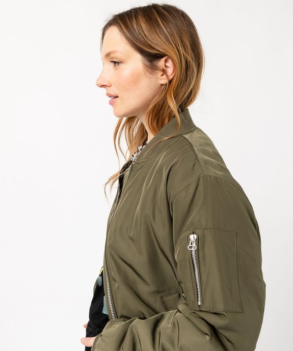 Bomber en matière satinée femme vue2 - GEMO(FEMME PAP) - GEMO