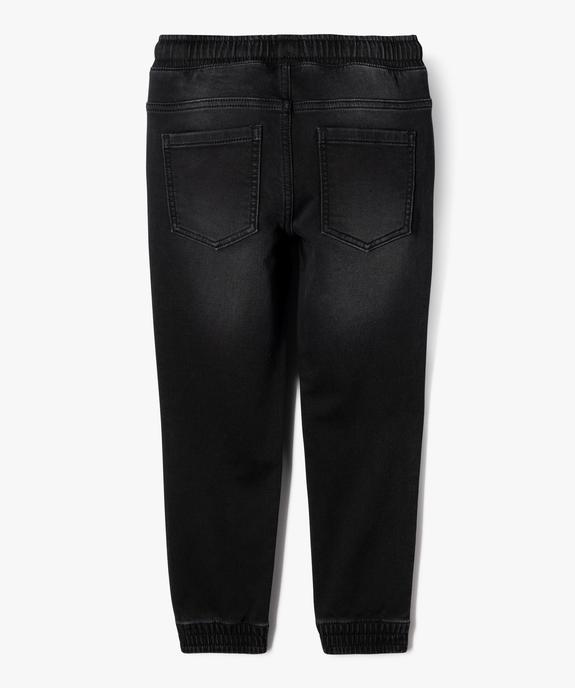 Pantalon jogger en toile denim garçon vue5 - GEMO (ENFANT) - GEMO