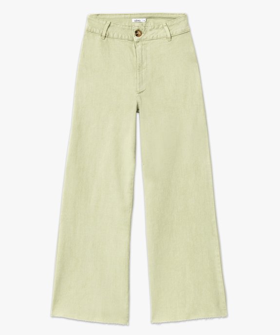 Jean « wide leg » taille haute longueur 7/8ème femme vue4 - GEMO(FEMME PAP) - GEMO