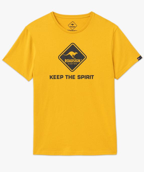 Tee-shirt manches courtes imprimé homme - Roadsign vue4 - ROADSIGN D - GEMO