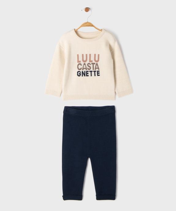 Ensemble 2 pièces pull + pantalon bébé garçon - LuluCastagnette vue1 - LULUCASTAGNETTE - GEMO