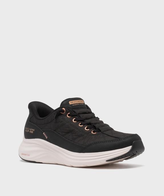 Baskets Slip-ins en toile effet matelassé femme - Skechers  vue2 - SKECHERS - GEMO