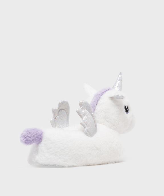 Chaussons 3D licorne femme vue4 - GEMO(HOMWR FEM) - GEMO