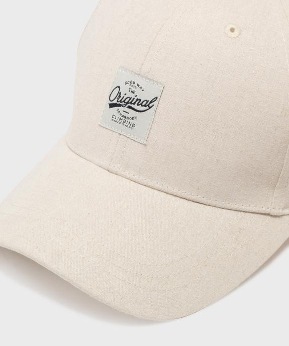 Casquette en toile coton-lin homme vue3 - GEMO (ACCESS) - GEMO