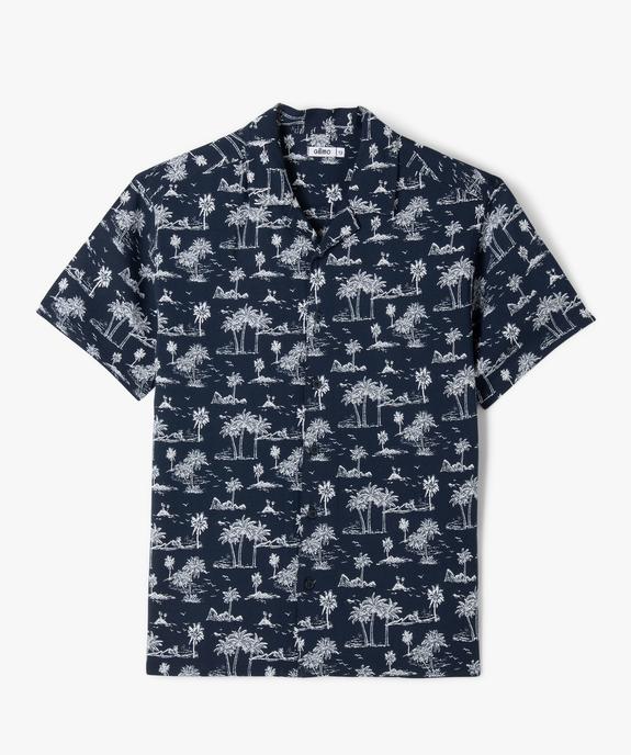 Chemise manches courtes fluide imprimé tropical garçon vue1 - GEMO 4G GARCON - GEMO