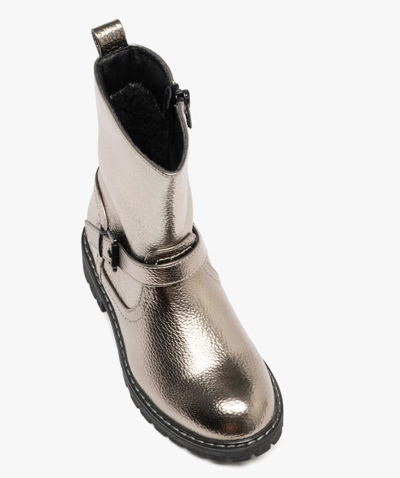 Bottines esprit biker en matière brillante fille - Lovely Wings vue5 - LOVELY WINGS - GEMO