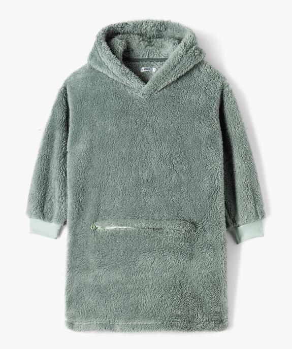 Chemise de nuit à capuche en maille peluche enfant vue1 - GEMO (ENFANT) - GEMO