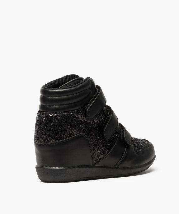 Baskets fille à strass avec talon compensé vue4 - GEMO (ENFANT) - GEMO