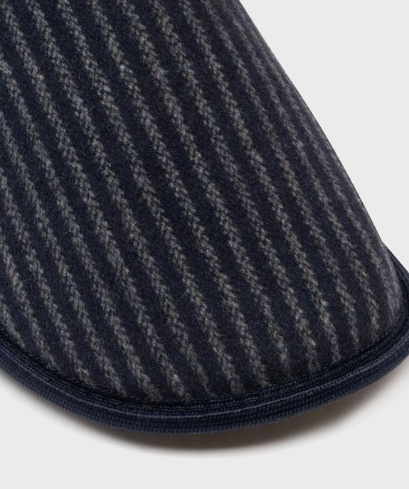 Chaussons mules à rayures homme vue6 - GEMO(HOMWR HOM) - GEMO