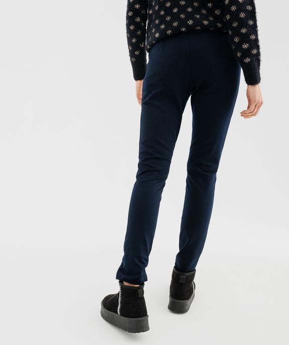 Pantalon en maille ajusté à taille élastiquée femme vue3 - GEMO(FEMME PAP) - GEMO