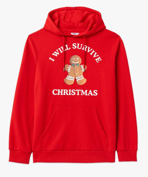 Sweat de Noël à capuche homme vue4 - GEMO (HOMME) - GEMO