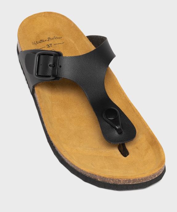 Mules femme à talon plat avec large bride en T unie - Valentina Baldano vue11 - VALENTINA BALDA - GEMO