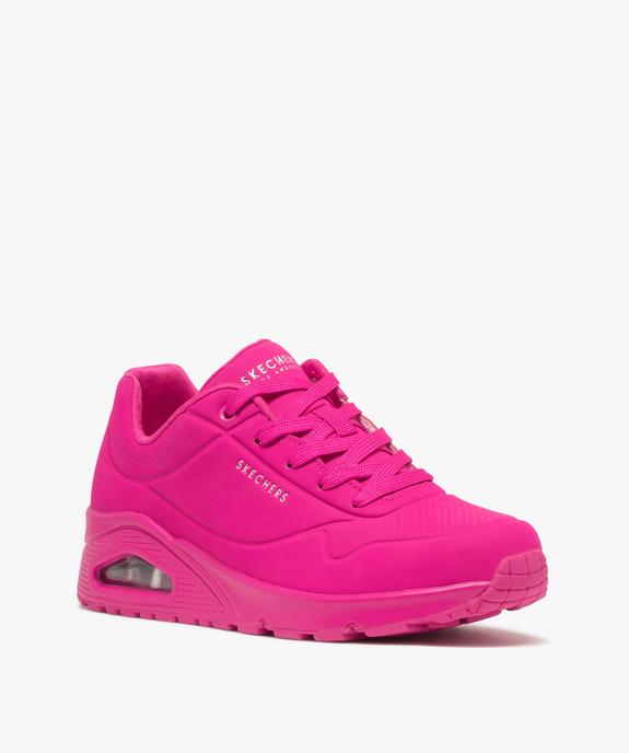 Baskets femme unies avec semelle à bulle d'air translucide - Skechers vue2 - SKECHERS - GEMO