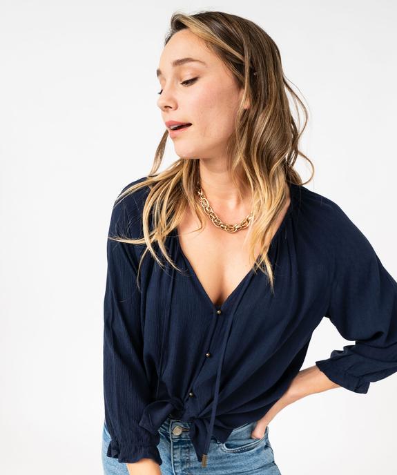 Chemise à manches 3/4 femme vue2 - GEMO(FEMME PAP) - GEMO