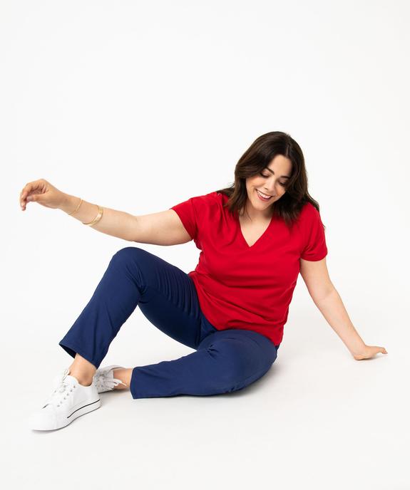 Pantalon coupe Regular femme grande taille vue1 - GEMO (G TAILLE) - GEMO