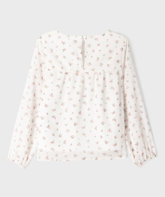 Blouse en voile à manches longues fille vue3 - GEMO 4G FILLE - GEMO