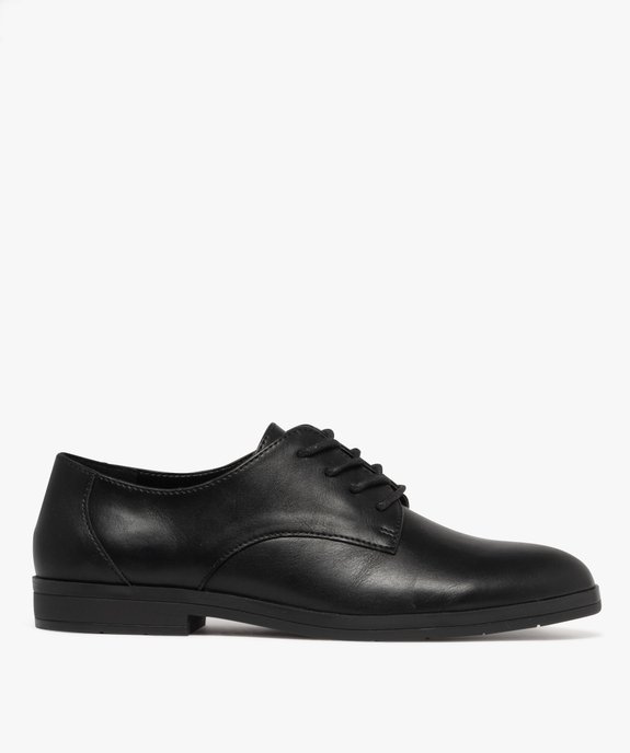 Derbies femme unis à lacets ronds style classique vue2 - GEMO (CASUAL) - GEMO