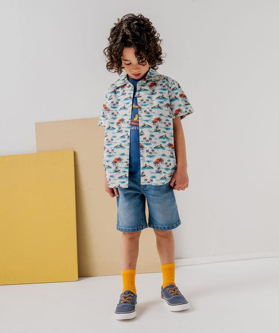 Bermuda garçon en jean vue5 - GEMO (ENFANT) - GEMO