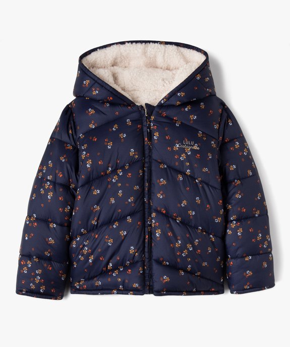 Blouson matelassé à capuche réversible fille - LuluCastagnette vue2 - LULUCASTAGNETTE - GEMO