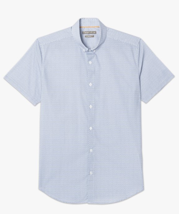 Chemise à motifs à manches courtes vue4 - GEMO (HOMME) - GEMO