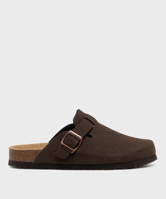 Sabots en suédine à semelle intérieure cuir anatomique femme - Follow Me vue1 - FOLLOW ME - GEMO