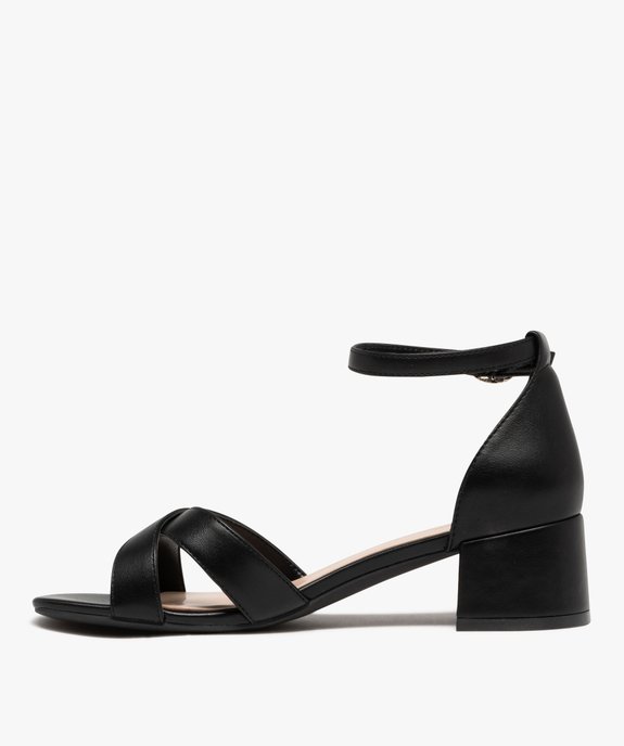 Sandales à brides croisées et talon fermé femme - Valentina Baldano vue4 - VALENTINA BALDA - GEMO
