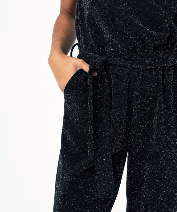Combinaison pantalon pailleté avec haut cache-cœur femme vue3 - GEMO(FEMME PAP) - GEMO
