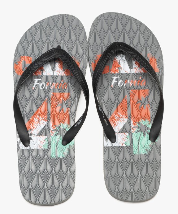 Tongs imprimées à semelle fantaisie homme  vue1 - GEMO (PLAGE) - GEMO