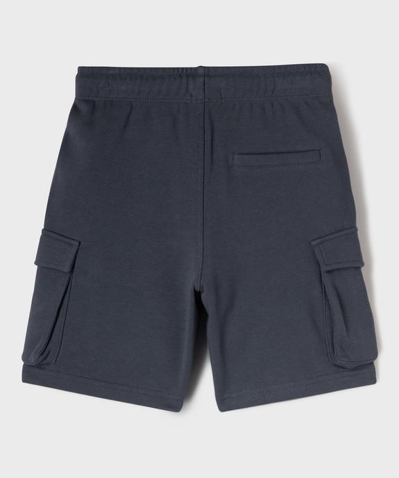 Bermuda cargo en maille French Terry garçon vue4 - GEMO (ENFANT) - GEMO