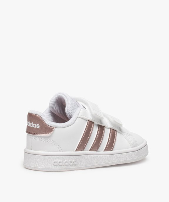 Baskets fille à scratch Grand Court Adidas vue4 - ADIDAS - GEMO