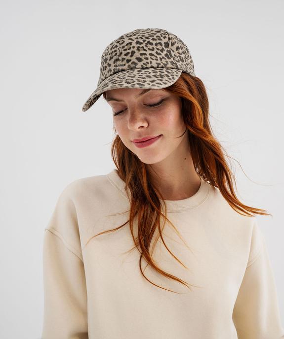 Casquette à imprimé léopard femme vue4 - GEMO (ACCESS) - GEMO