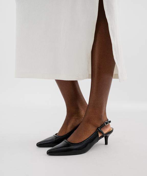 Robe longue sans manches en maille côtelée femme vue4 - GEMO(FEMME PAP) - GEMO
