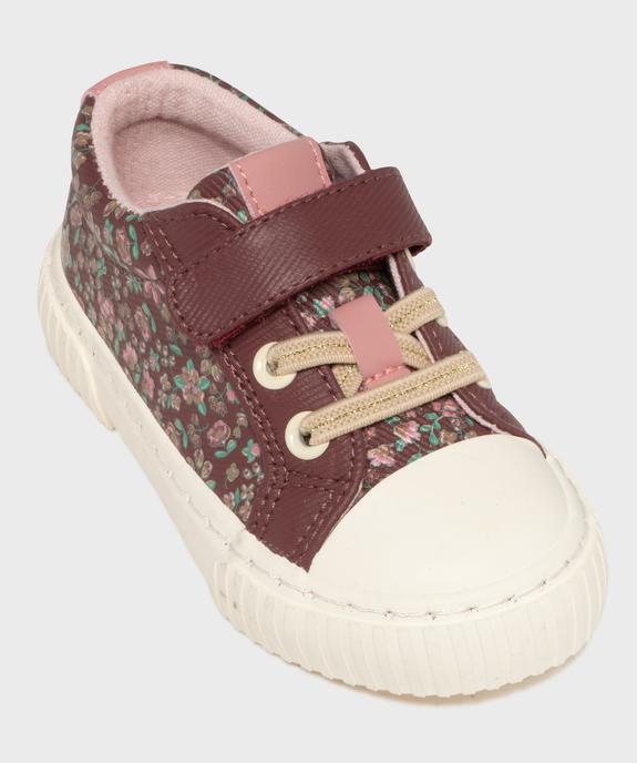 Tennis en toile enduite à motifs fleuris bébé fille - Lovely Wings vue5 - LOVELY WINGS - GEMO