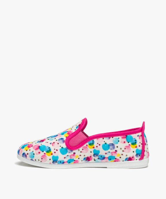 Pantoufles fille couvrantes en toile imprimée vue3 - GEMO (ENFANT) - GEMO