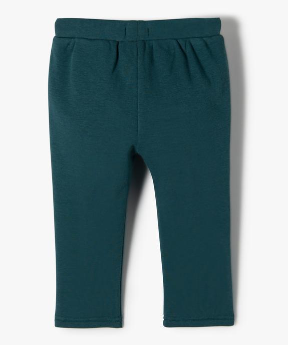 Pantalon bébé fille en maille chaude à coupe carotte vue3 - GEMO(BEBE DEBT) - GEMO