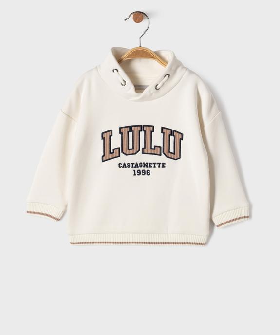 Sweat col châle avec doublure chaude bébé garçon - LuluCastagnette vue2 - LULUCASTAGNETTE - GEMO
